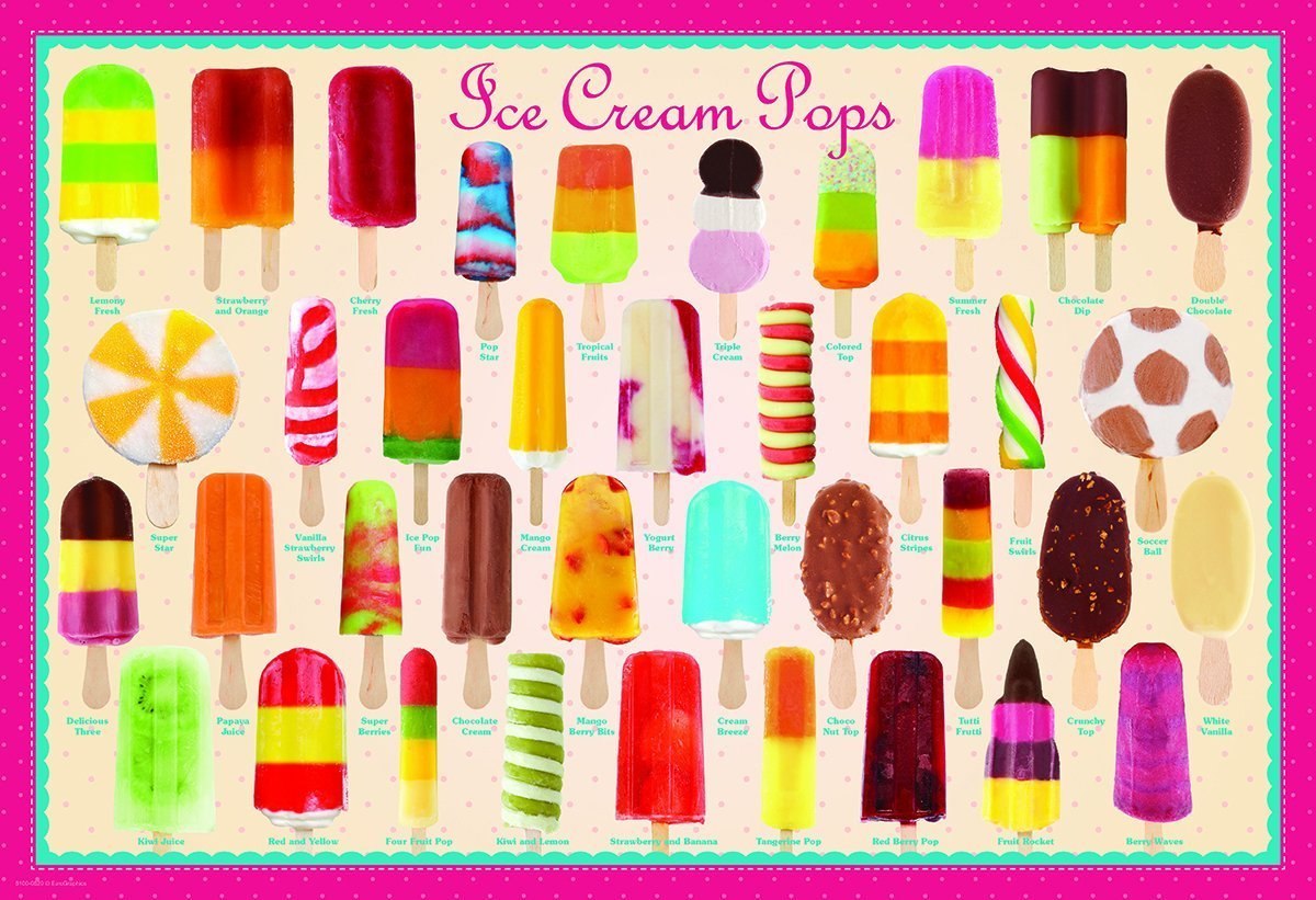 Ice Cream Pops - 100pc Jigsaw Puzzle by Eurographics  			  					NEW