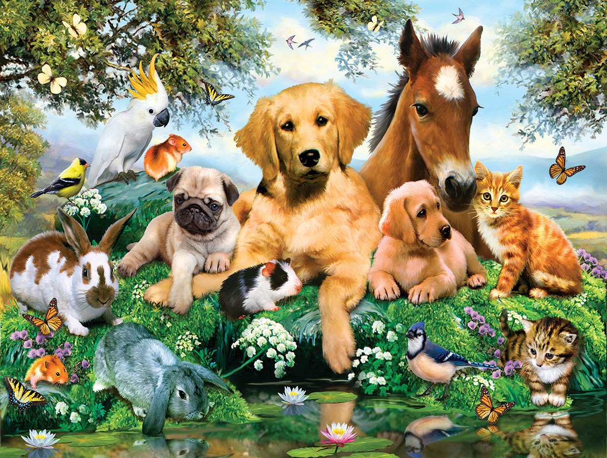 Summer Pals - 500pc Jigsaw Puzzle by Sunsout  			  					NEW