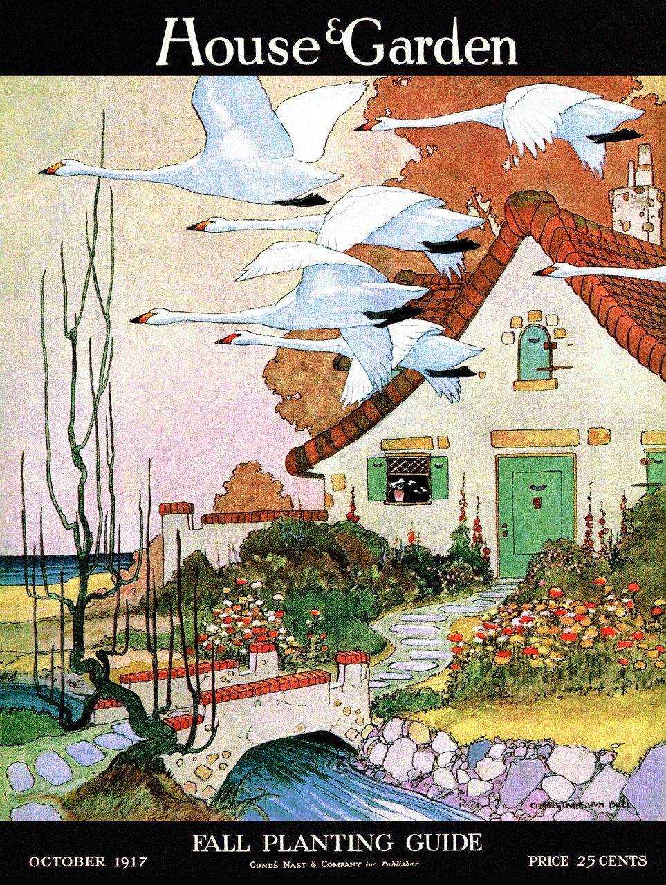 Swan Cottage - 1000pc Jigsaw Puzzle by New York Puzzle Company