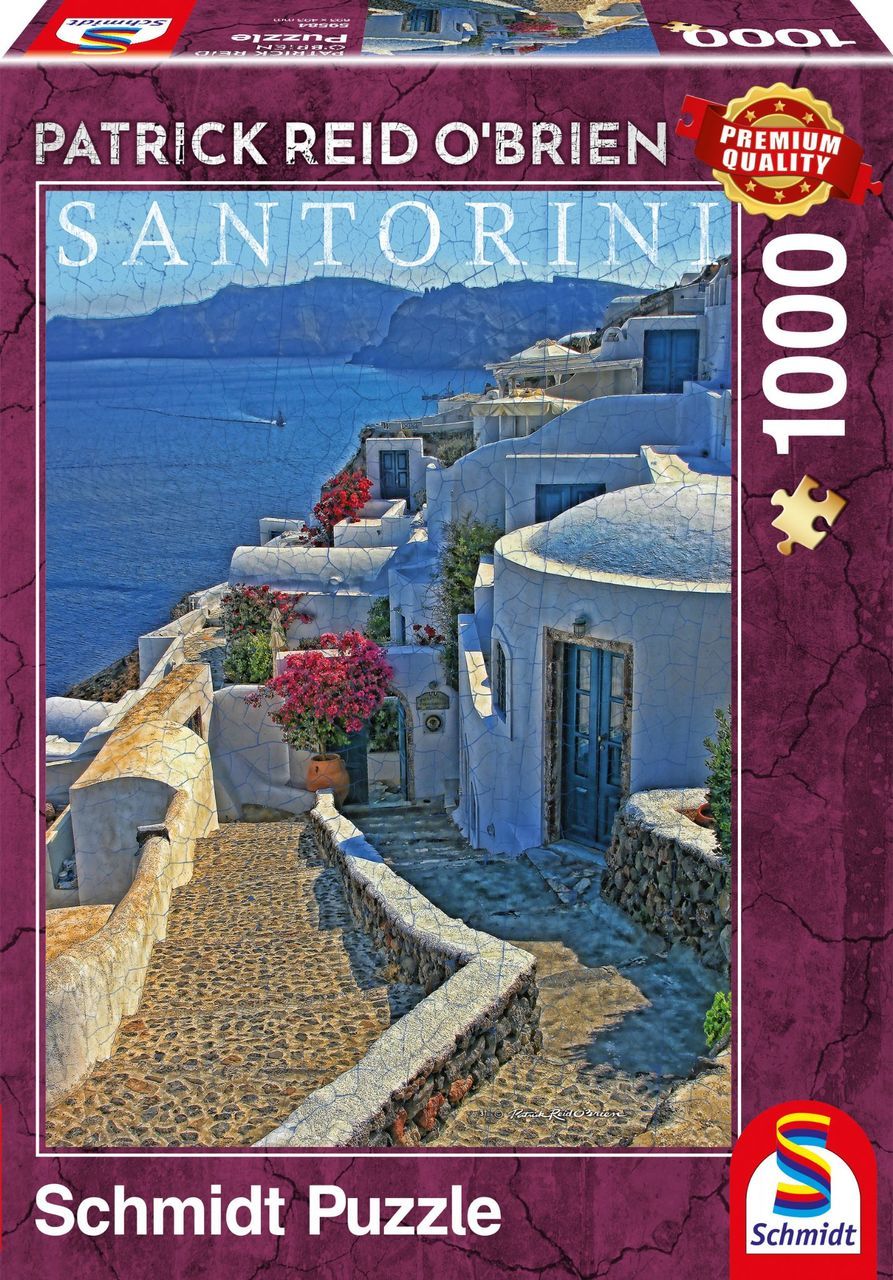 Santorini - 1000pc Jigsaw Puzzle by Schmidt  			  					NEW - image 1