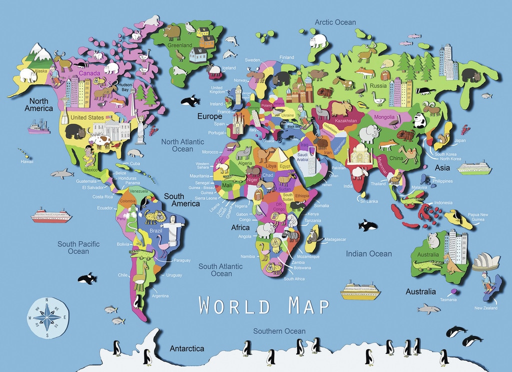 World Map - 60pc Jigsaw Puzzle By Ravensburger