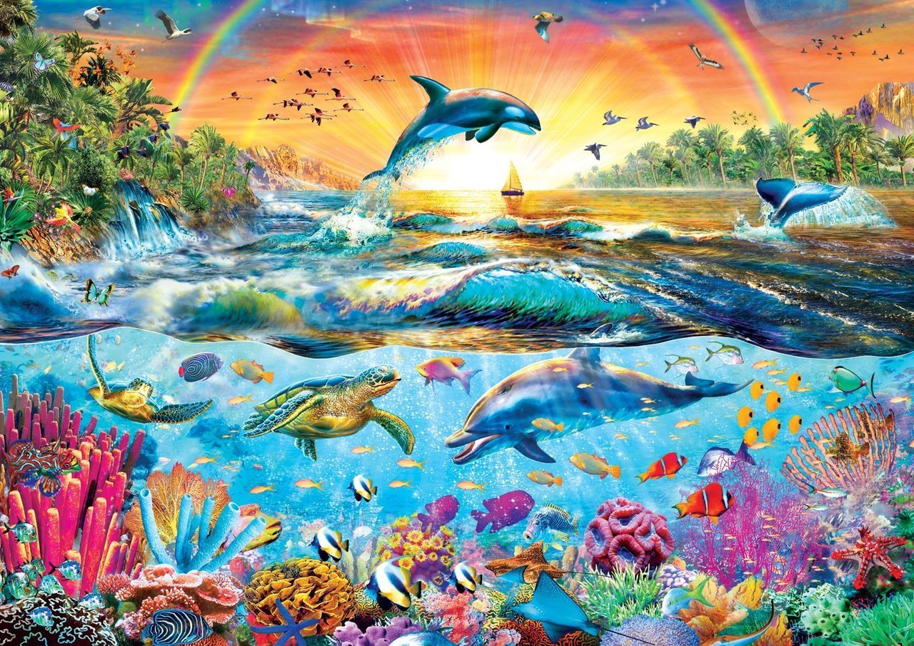 Amazing Nature: Tropical Paradise - 500pc Jigsaw Puzzle by Buffalo Games