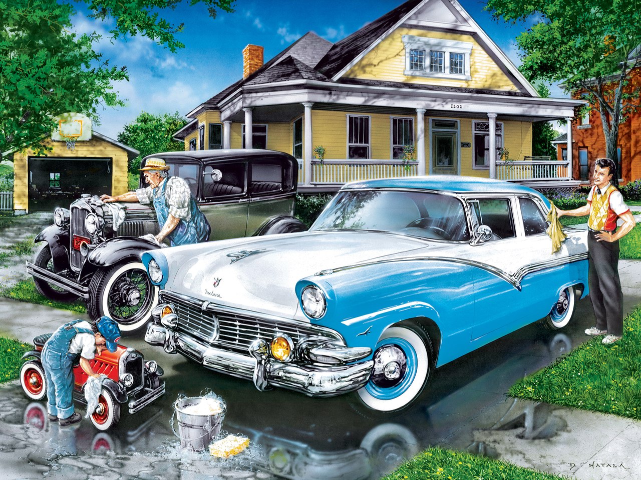Three Generations - 400pc Jigsaw Puzzle by Masterpieces  			  					NEW