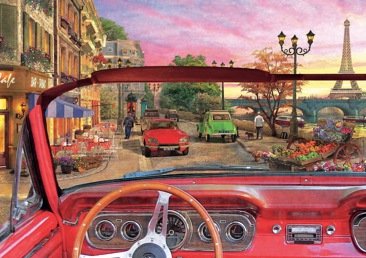 Paris In A Car - 1500pc Jigsaw Puzzle by Educa