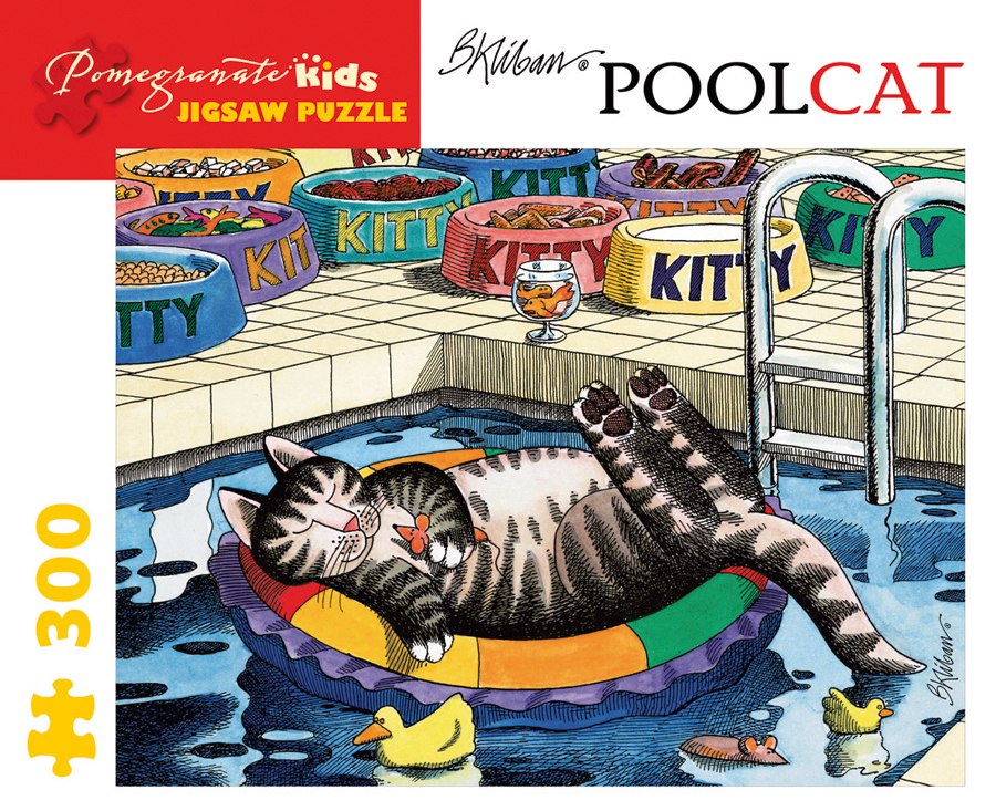 Kilban: Pool Cat  - 300pc Jigsaw Puzzle by Pomegranate