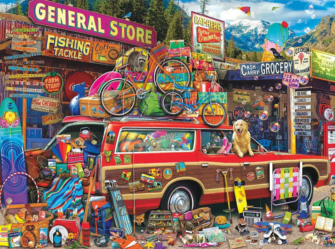 Family Vacation - 1000pc Jigsaw Puzzle By Buffalo Games  			  					NEW