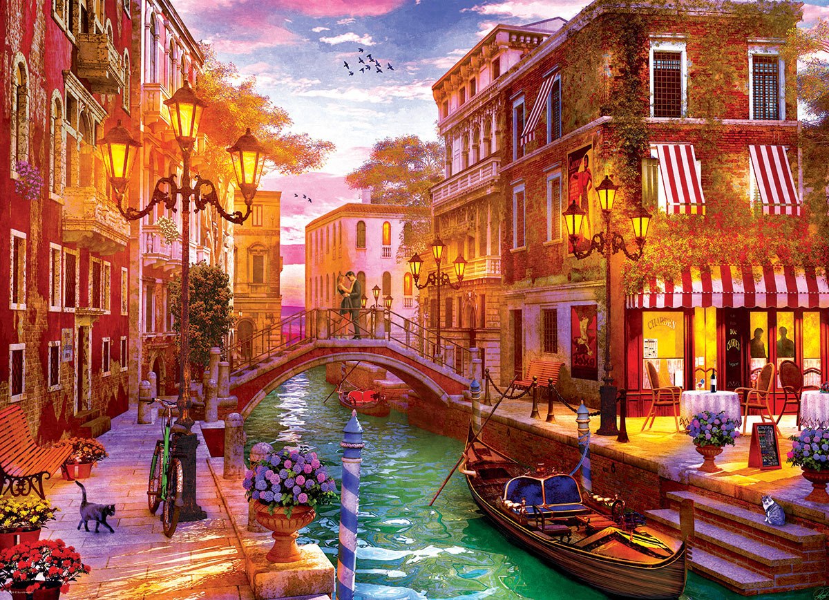 Davison: Sunset Over Venice - 1000pc Jigsaw Puzzle by Eurographics  			  					NEW