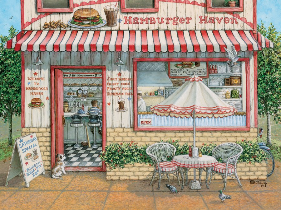 Hamburger Haven - 500pc Jigsaw Puzzle By Cobble Hill