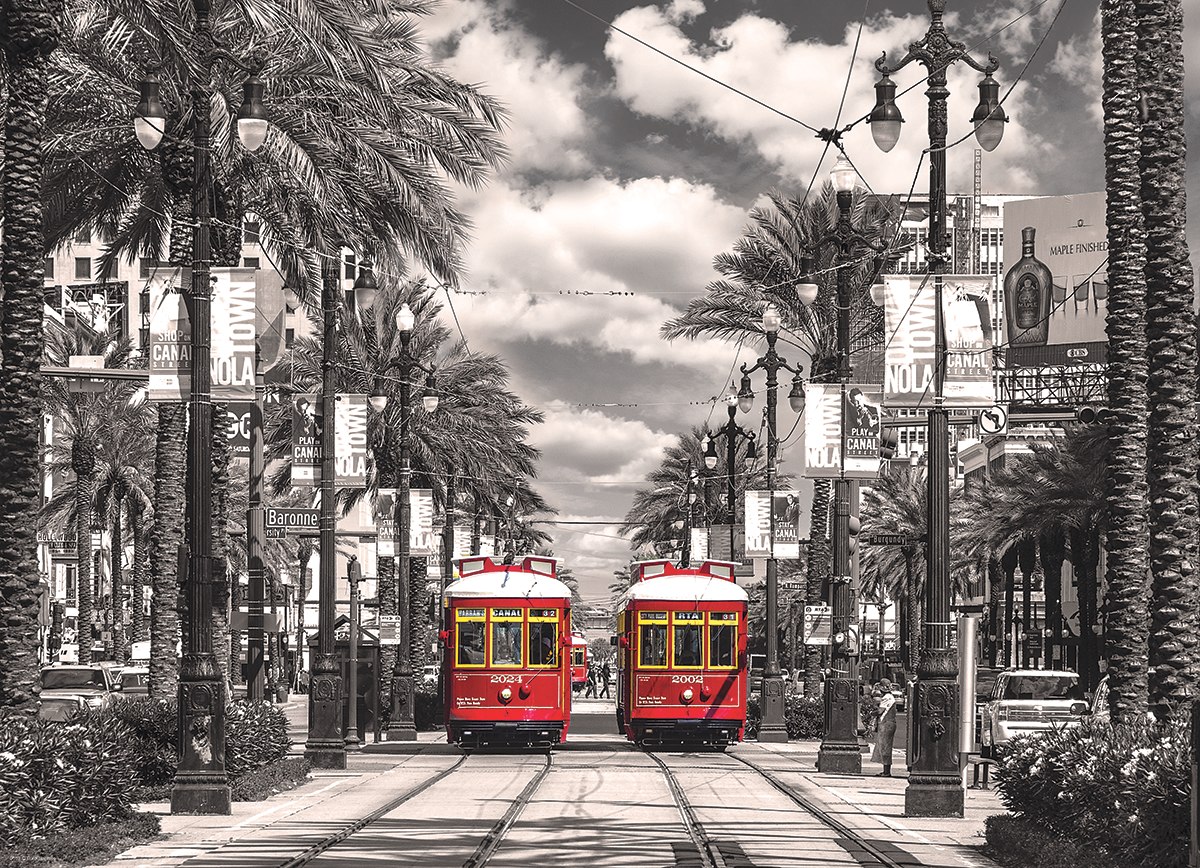 New Orleans: Streetcars - 1000pc Jigsaw Puzzle by Eurographics