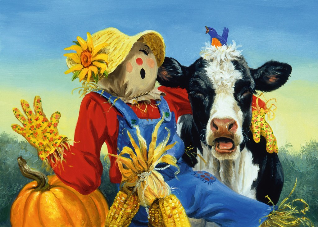 Barnyard Duet - 300pc Large Format Jigsaw Puzzle By Ravensburger