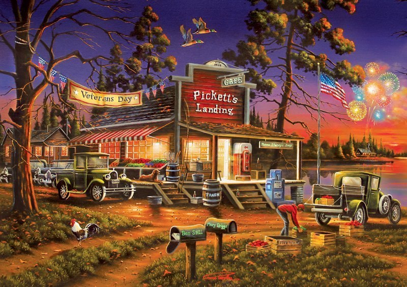 Small Town Celebration - 500pc Jigsaw Puzzle by Buffalo Games
