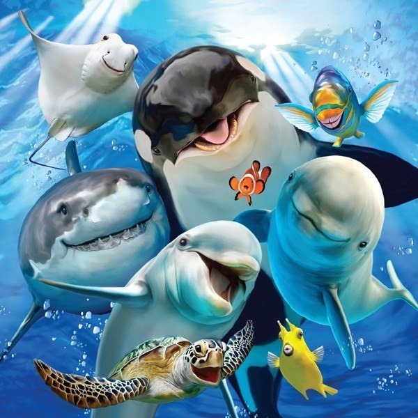 Selfies: Underwater Wonders - 500pc Jigsaw Puzzle by Holdson  			  					NEW