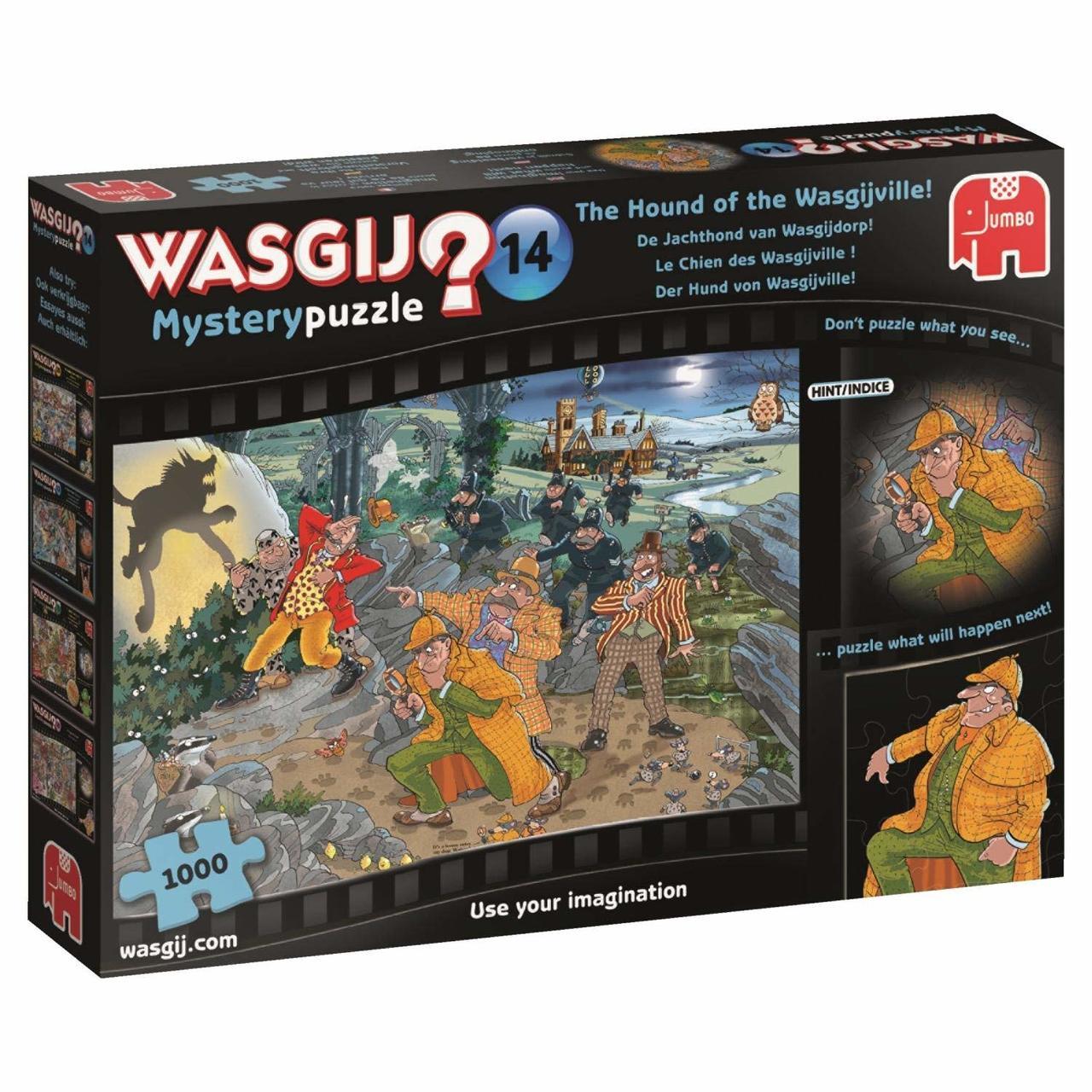 WASGIJ: Mystery 14, The Hounds of the Wasgijville! - 1000pc Jigsaw Puzzle By Jumbo  			  					NEW - image 1