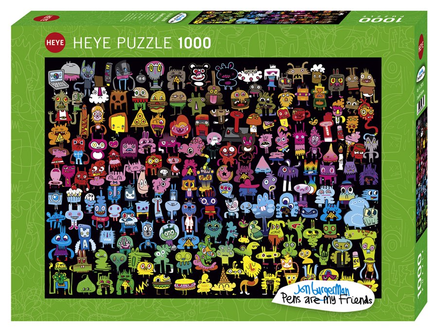 Doodle Rainbow - 1000pc Jigsaw Puzzle By Heye  			  					NEW - image 1