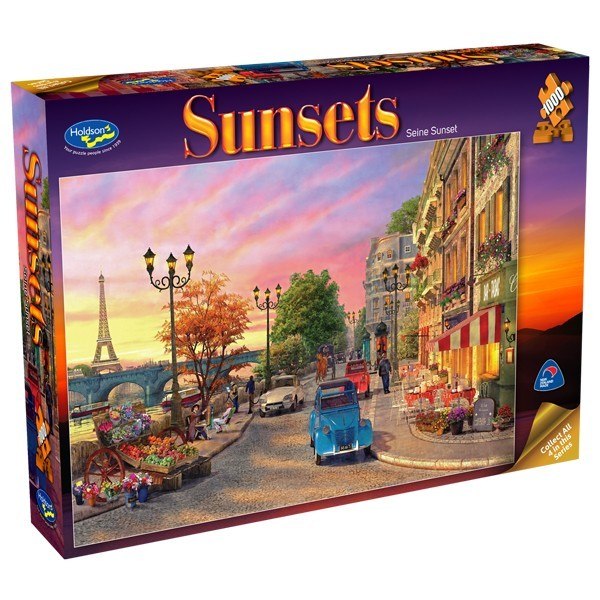 Sunsets: Seine Sunset - 1000pc Jigsaw Puzzle by Holdson  			  					NEW - image 1