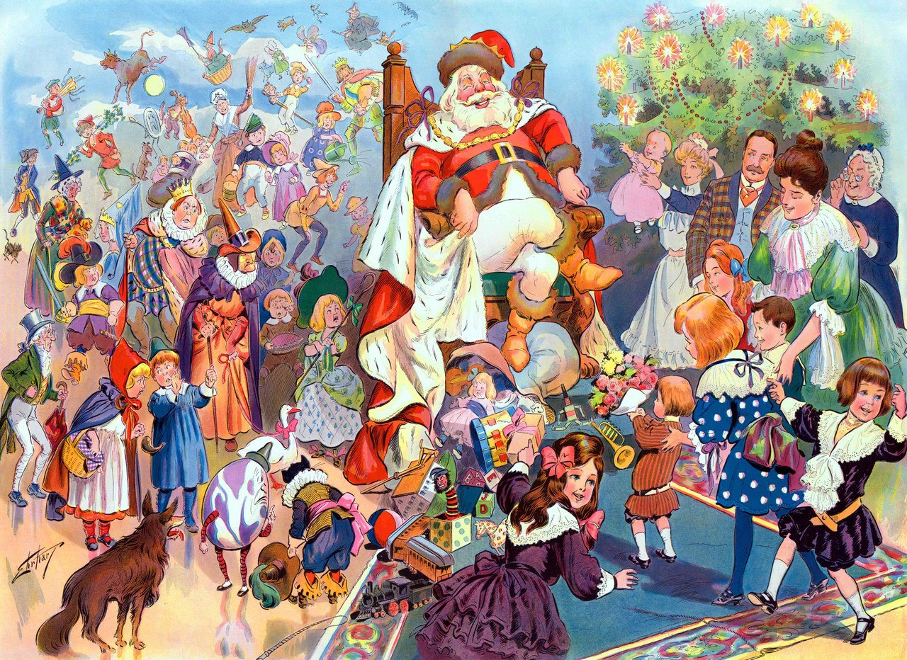 King Santa - 1000pc Jigsaw Puzzle by New York Puzzle Company