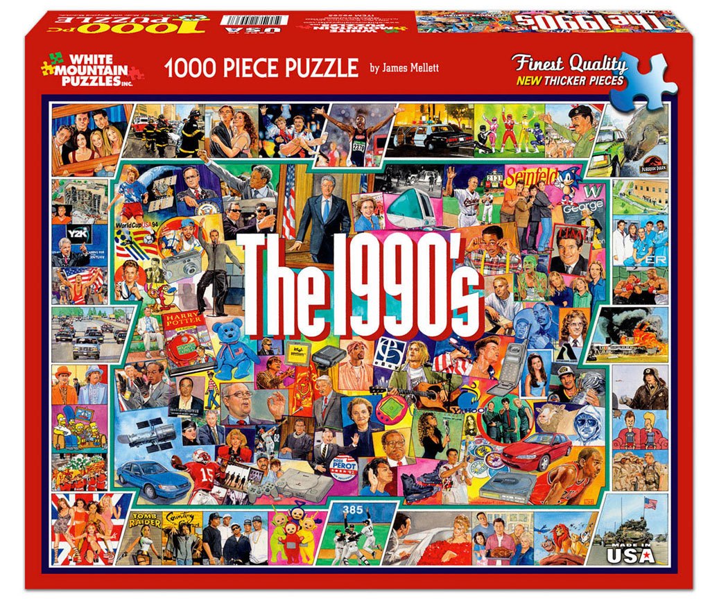 The Nineties - 1000pc Jigsaw Puzzle By White Mountain