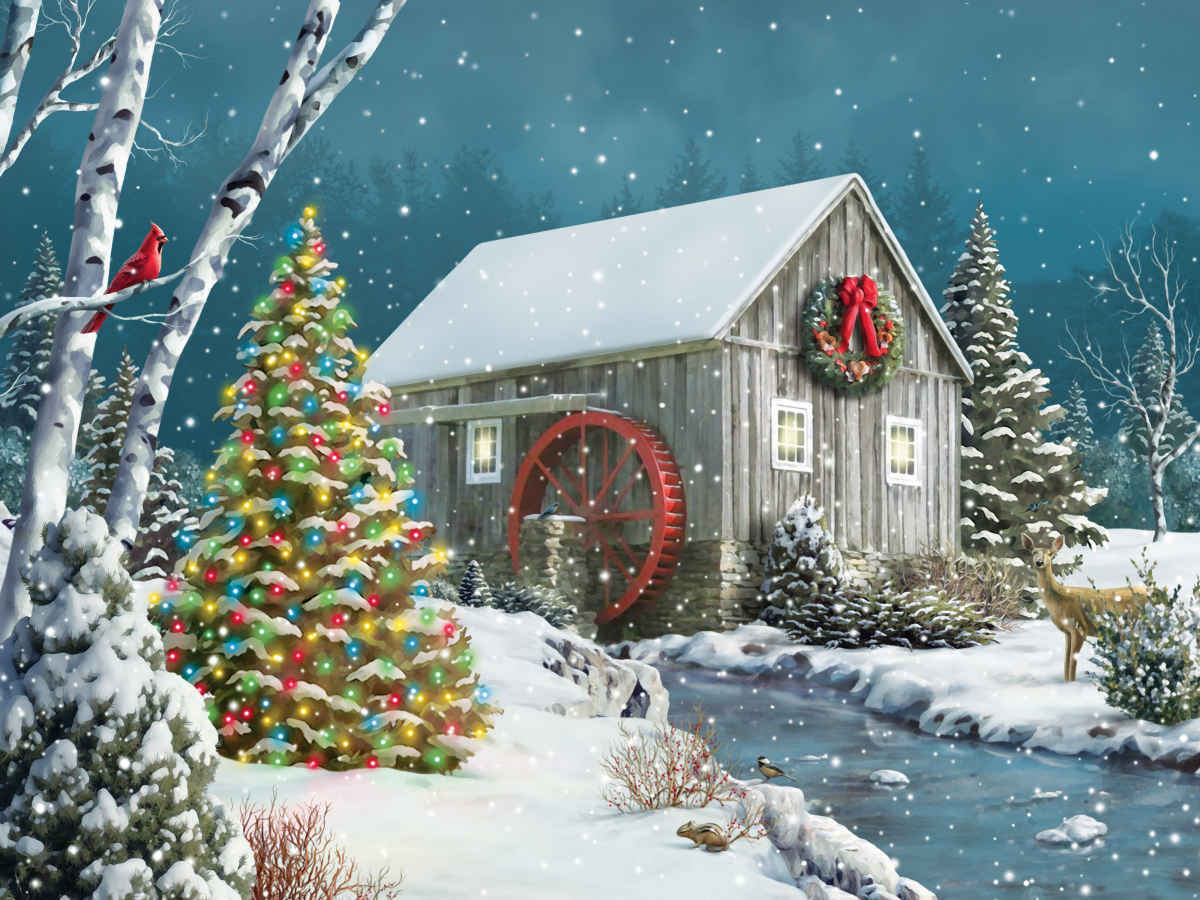 The Falling Snow - 500pc Jigsaw Puzzle By Springbok