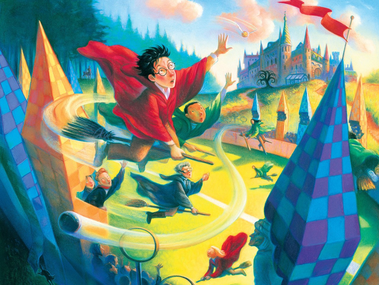 Harry Potter: Quidditch - 1000pc Jigsaw Puzzle by New York Puzzle Company