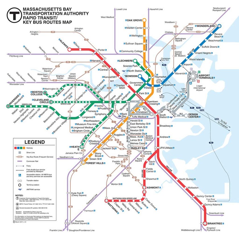 Boston Subway Puzzle - 500pc Jigsaw Puzzle by New York Puzzle Co.