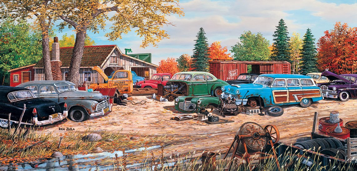 Junkyard Relics - 1000pc Jigsaw Puzzle by SunsOut