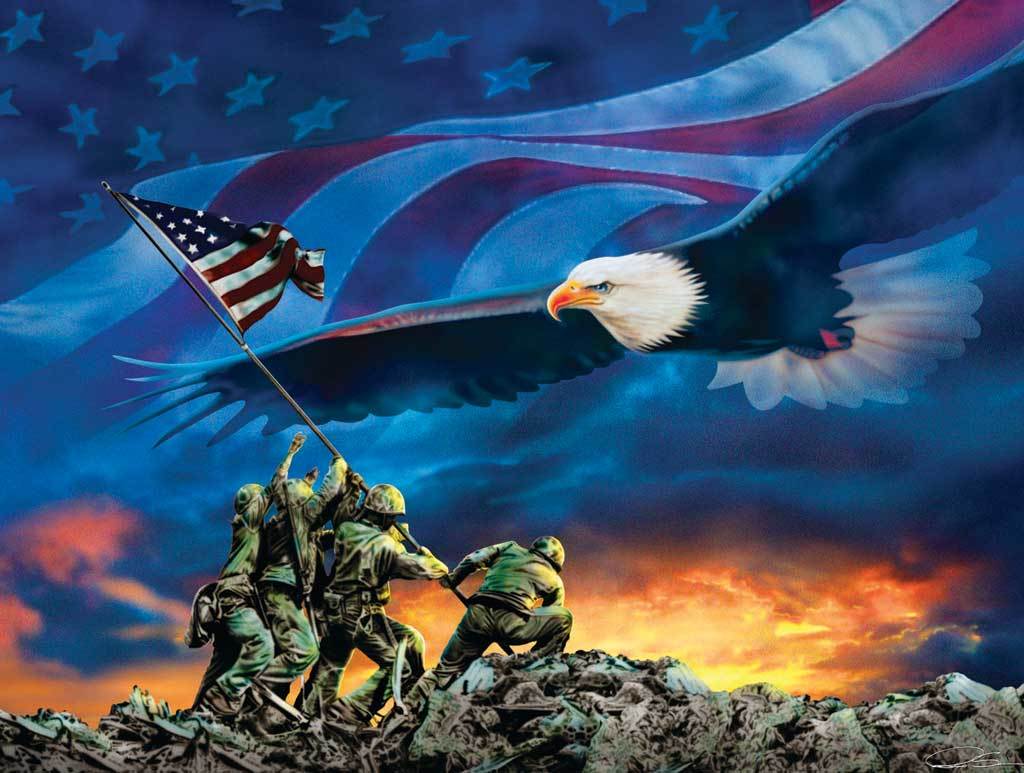Grand Old Flag - 500pc Jigsaw Puzzle By Sunsout