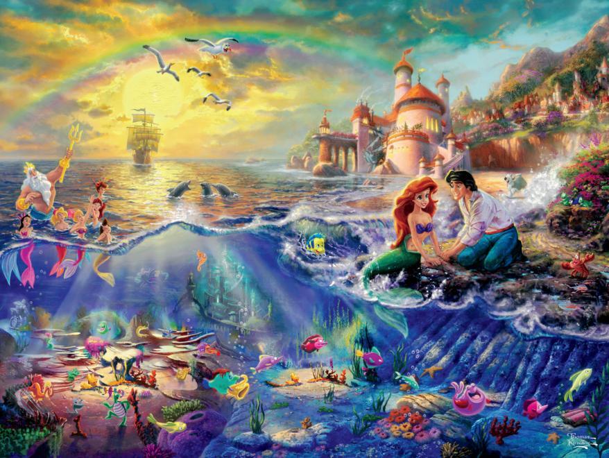 Thomas Kinkade Disney Dreams: The Little Mermaid - 750pc Jigsaw Puzzle by Ceaco