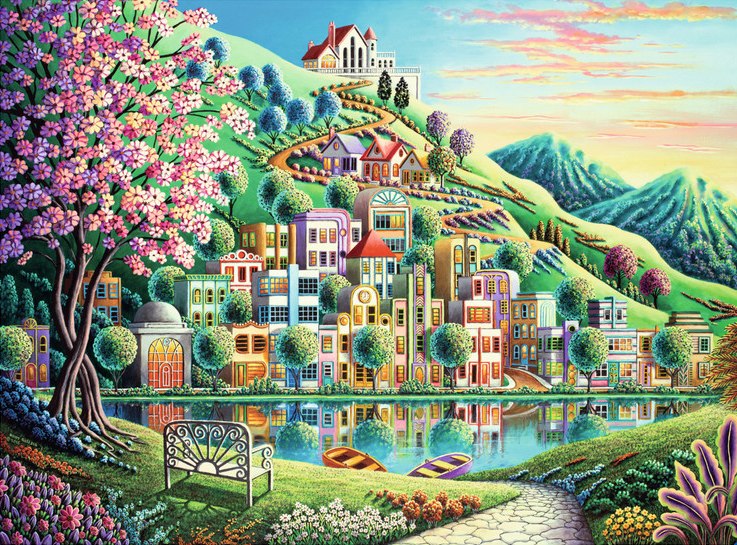 Blossom Park - 500pc Jigsaw Puzzle By Ravensburger  			  					NEW