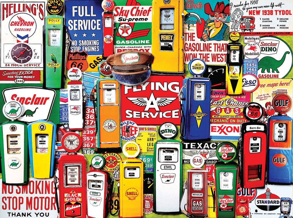 Gas Pumps - 550pc Jigsaw Puzzle by White Mountain