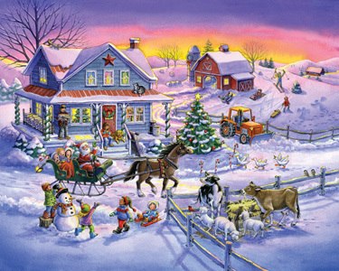Countryside Christmas - 1000pc Jigsaw Puzzle By Vermont Christmas Company