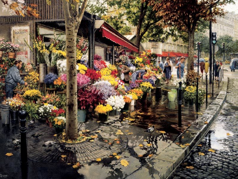 Paris in the Fall - 500pc Jigsaw Puzzle by Cobble Hill