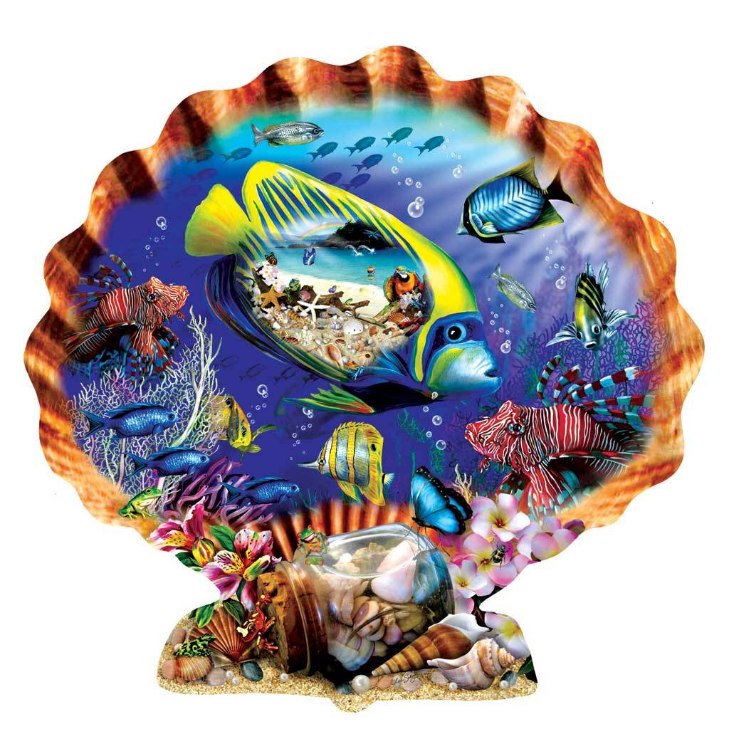 Souvenirs of the Sea - 1000pc Shaped Jigsaw Puzzle By Sunsout