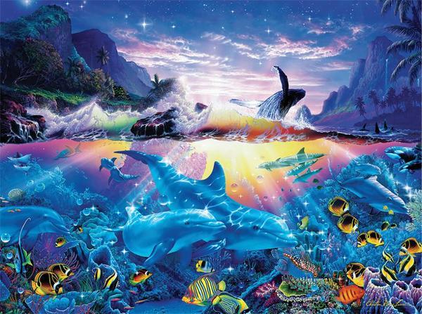 Christian Riese Lassen: Ocean Dance - 1000pc Jigsaw Puzzle by Ceaco  			  					NEW