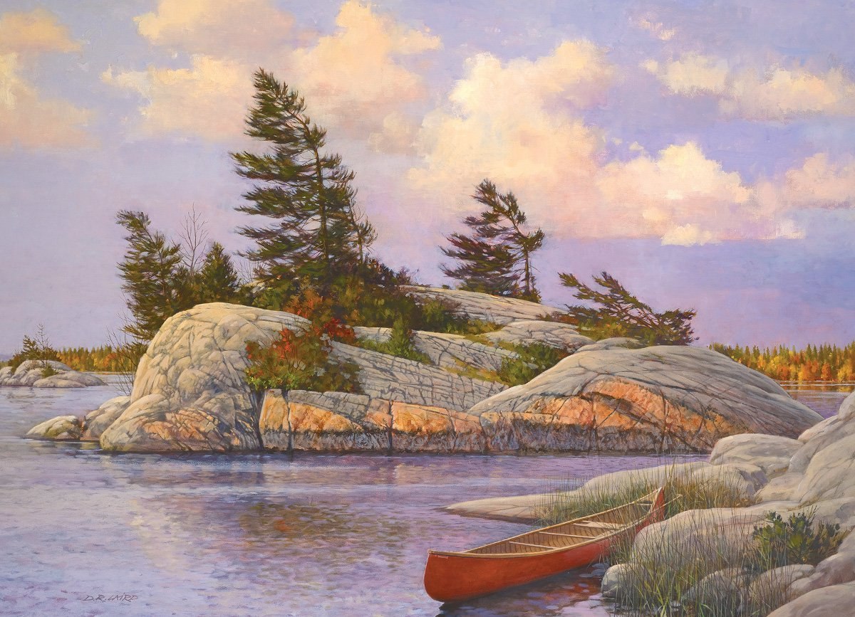 Red Canoe - 1000pc Jigsaw Puzzle by Cobble Hill