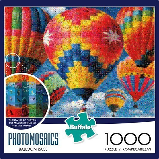 Balloon Race - 1000pc Photomosaic Jigsaw Puzzle by Buffalo Games - image 1