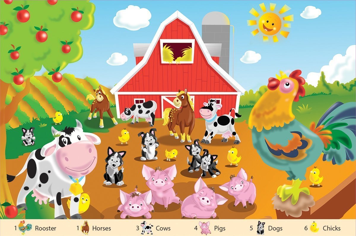 Farm Friends - 24pc Floor Jigsaw Puzzle By White Mountain  			  					NEW
