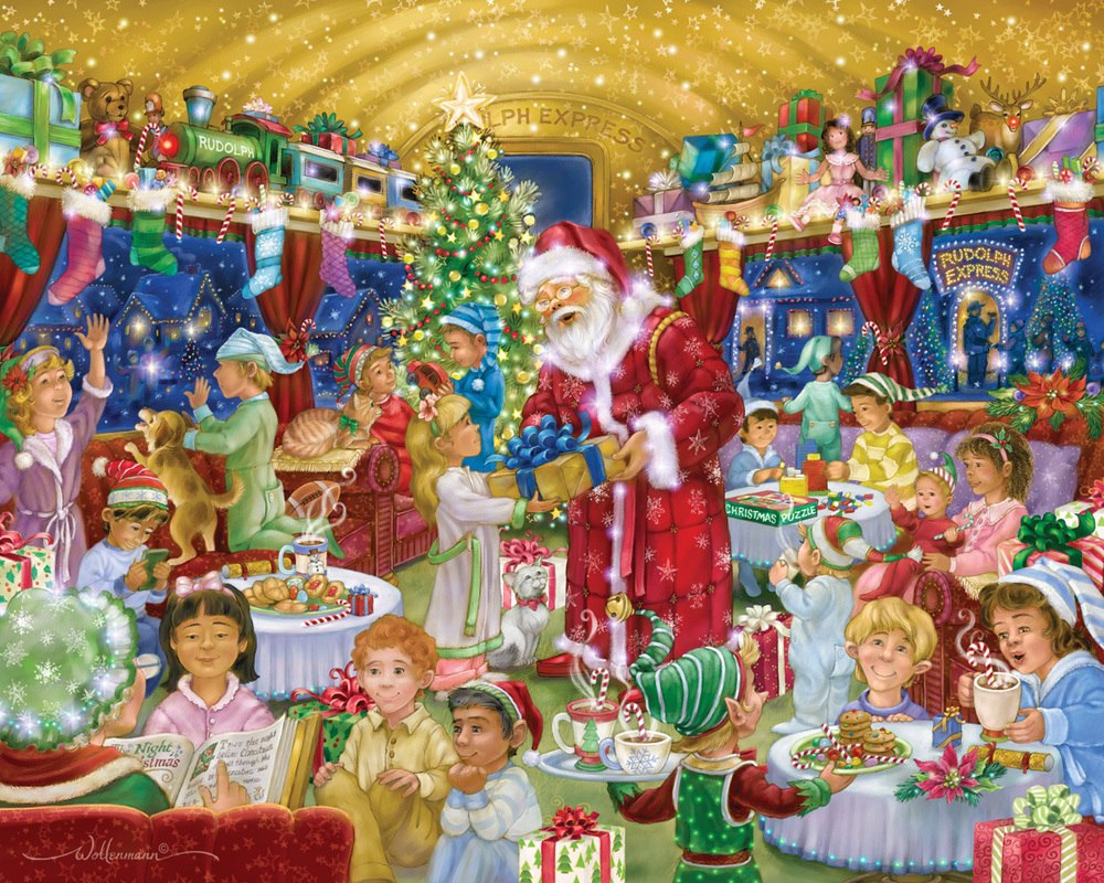 Rudolph Express - 1000pc Jigsaw Puzzle by Vermont Christmas Company