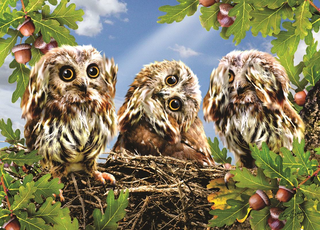 Hear No Speak No See No - 300pc Large Format Jigsaw Puzzle by Sunsout