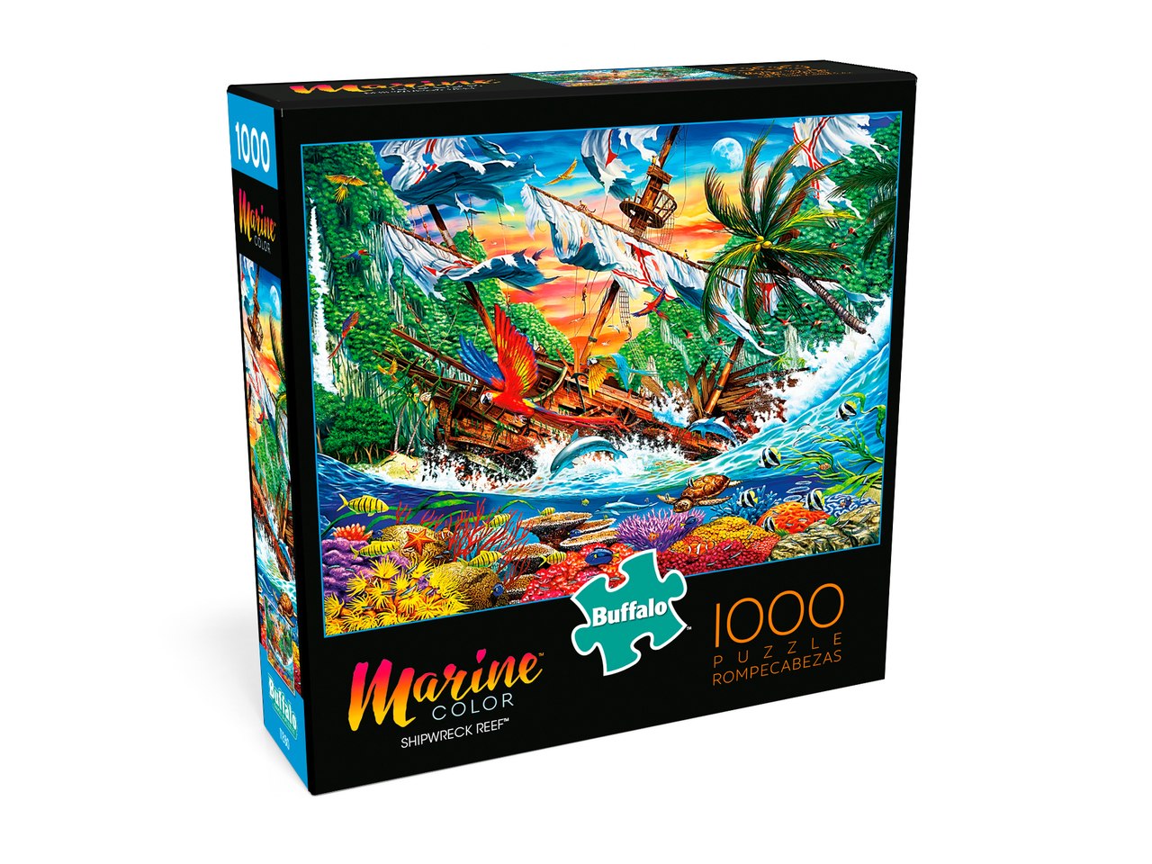 Marine Color: Shipwreck Reef - 1000pc Jigsaw Puzzle by Buffalo Games  			  					NEW - image 1