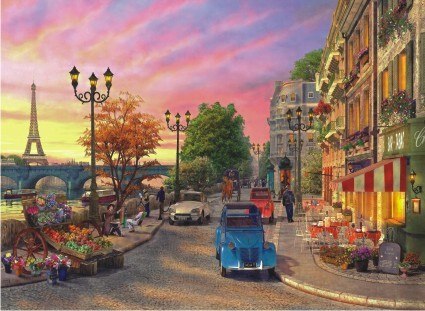 Seine Sunset - 1000pc Jigsaw Puzzle by Anatolian