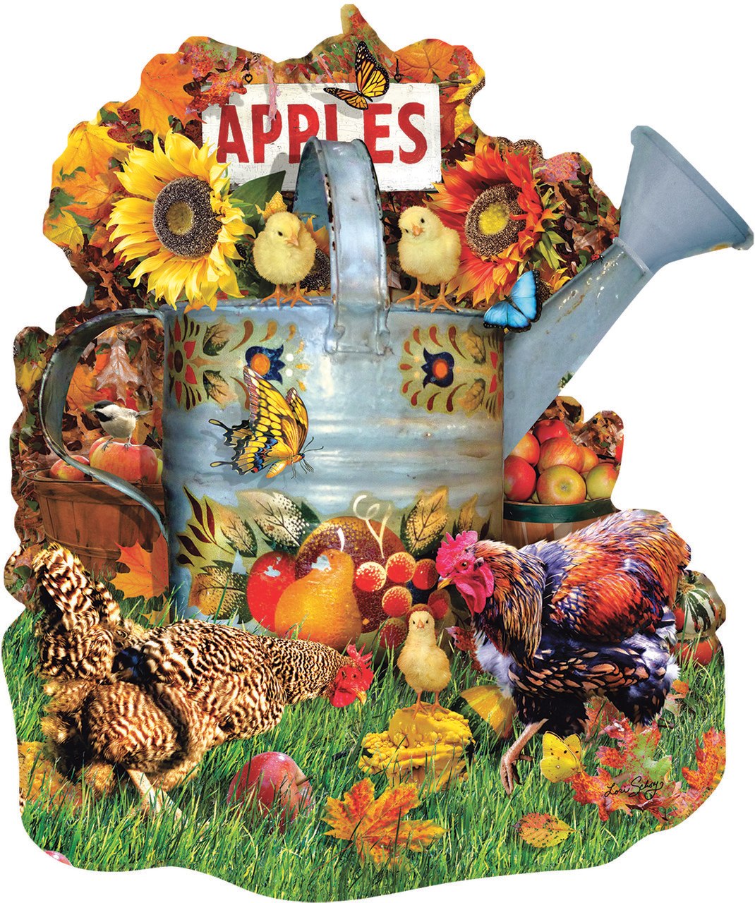 Fall Watering Can - 1000pc Jigsaw Puzzle by Sunsout  			  					NEW