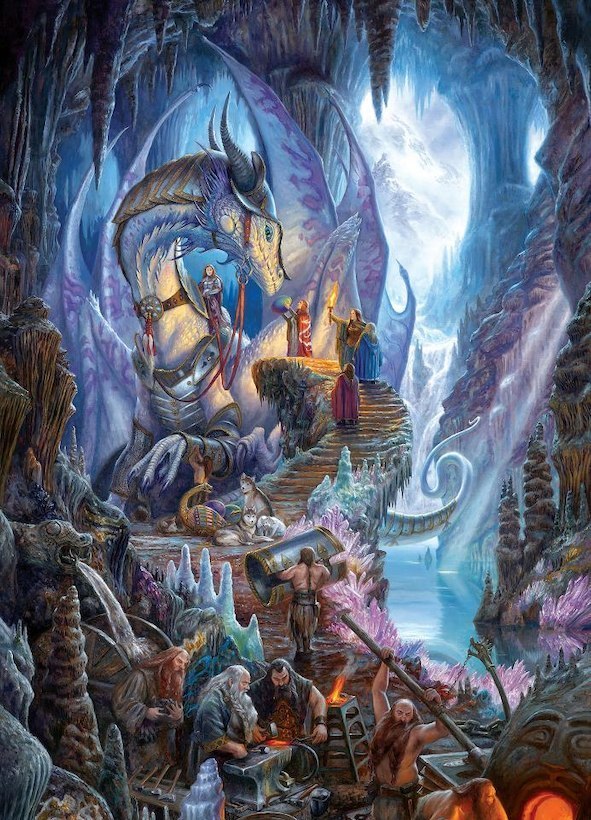 Dragonforge - 1000pc Jigsaw Puzzle by Cobble Hill  			  					NEW