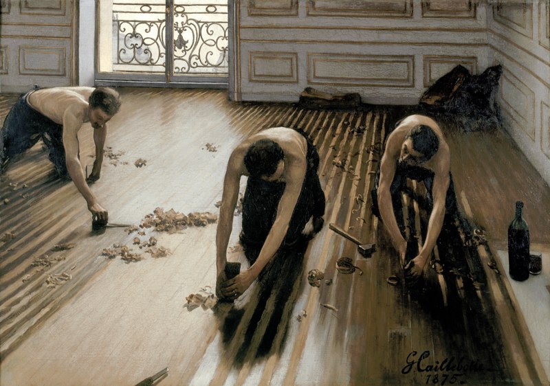 Les raboteurs de parquet CAILLEBOTTE - 150pc Handcrafted Wood Jigsaw Puzzle by Puzzles Michele Wilson