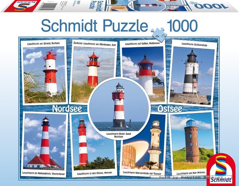 Lighthouses - 1000pc Jigsaw Puzzle by Schmidt