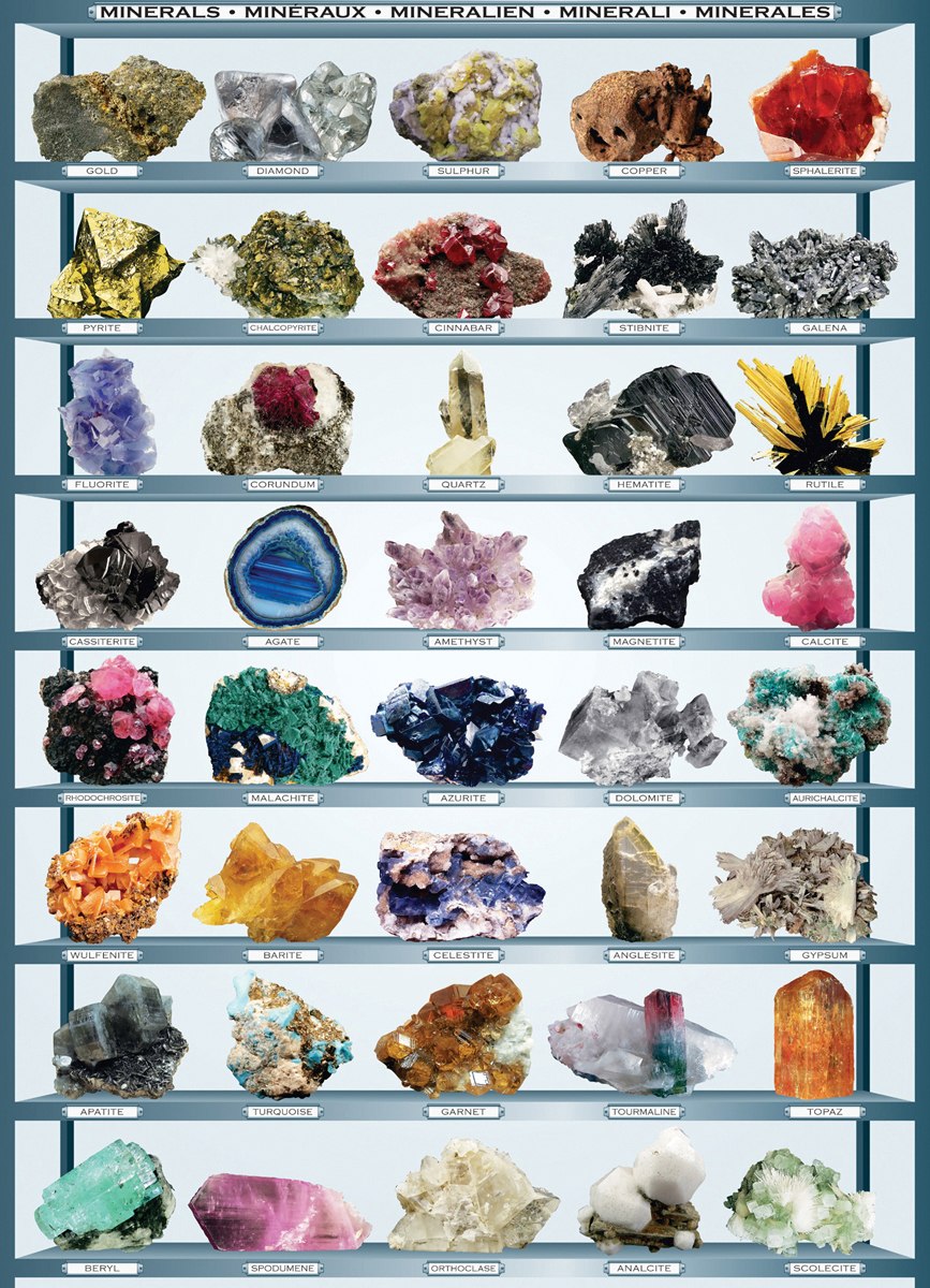 Minerals - 1000pc Jigsaw Puzzle by Eurographics