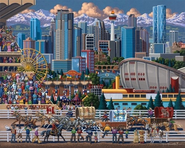 Calgary - 500pc Jigsaw Puzzle by Dowdle