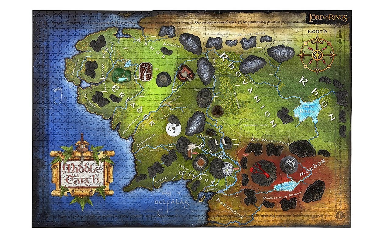 Lord of the Ring Middle Earth - 1390pc 4D Jigsaw Puzzle by 4D Cityscape  			  					NEW