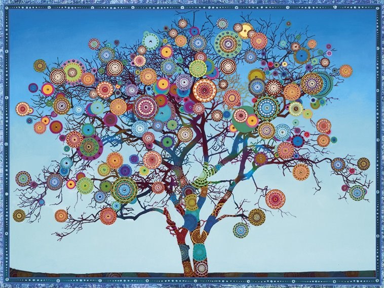 Heussenstamm: Mandala Fruit Tree - 500pc Jigsaw Puzzle by Pomegranate  			  					NEW
