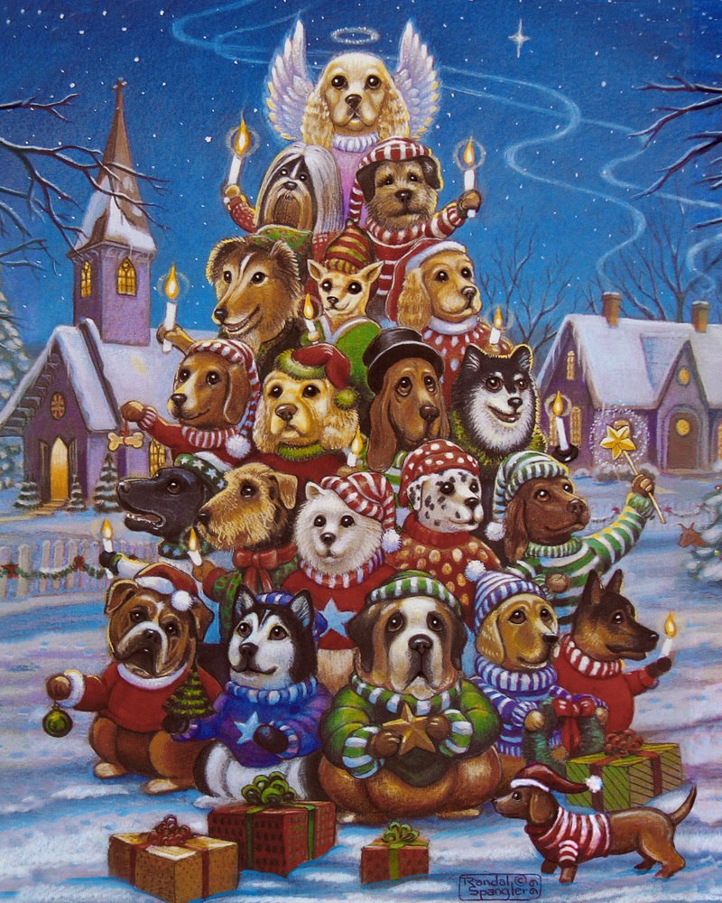 Canine Christmas Tree - 1000pc Jigsaw Puzzle by Vermont Christmas Company