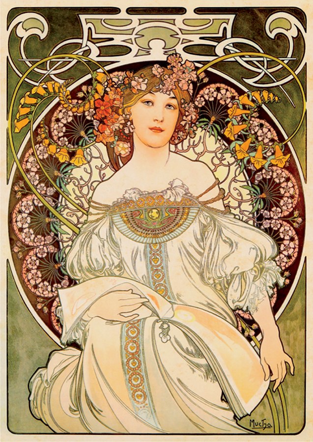 Reverie: Alfonse Mucha - 1000pc Jigsaw Puzzle by D-Toys